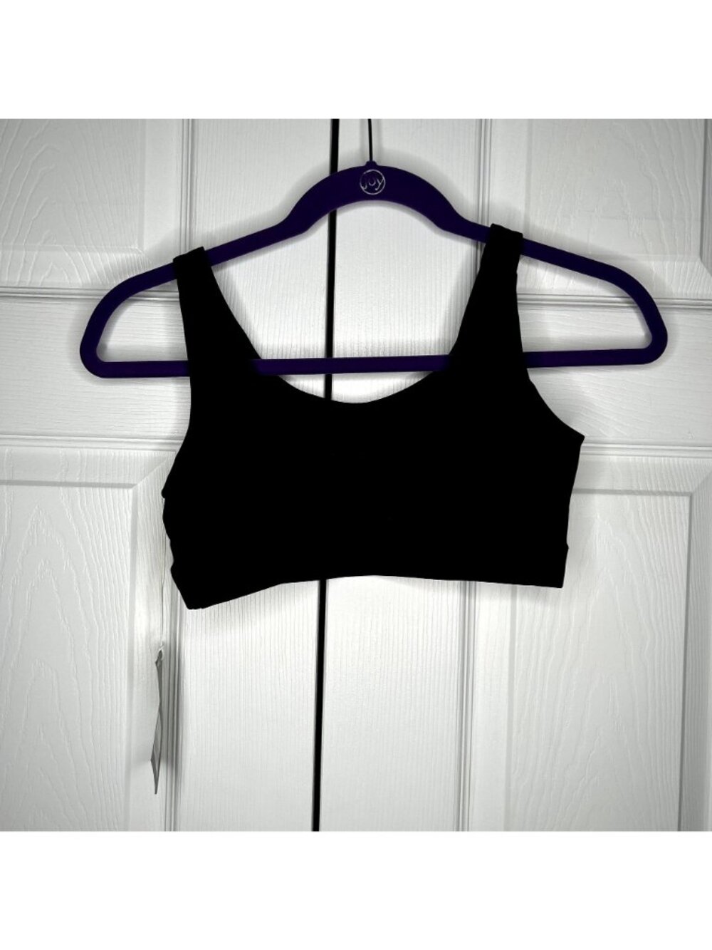 Everlane Perform Black Scoop Neck Sports Bra Women's Size X-Small XS - Picture 7 of 7